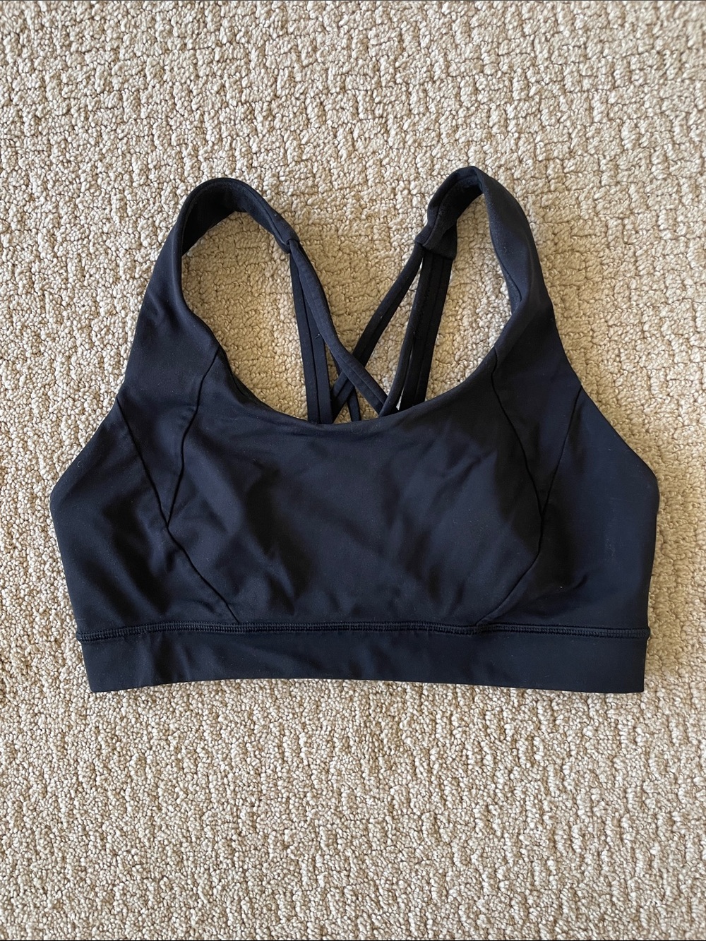Lululemon black bra size 8